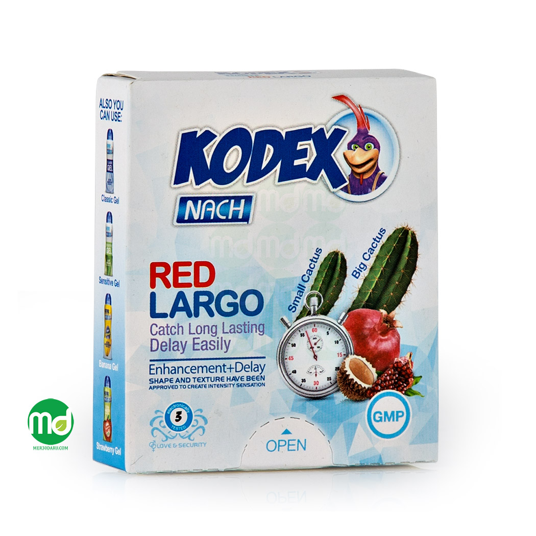 Mer30daru kodex delay condom red largo کاندوم تاخیری کدکس