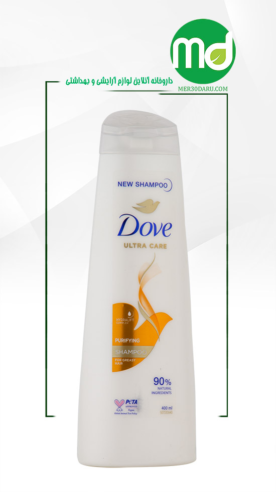 شامپو موهای چرب داو مدل purifying حجم 400 میلی لیتر