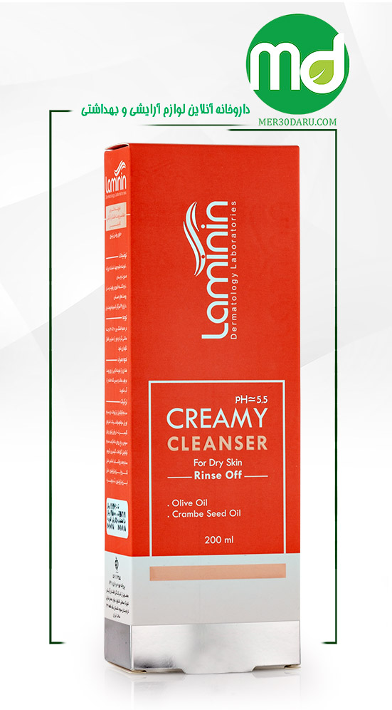 شوینده کرمی غیر صابونی لامینین پوست خشک 200ml