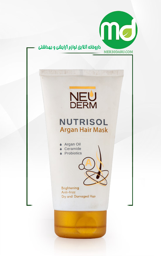 ماسک مو ترمیم کننده آرگان نئودرم برای موهای آسیب دیده