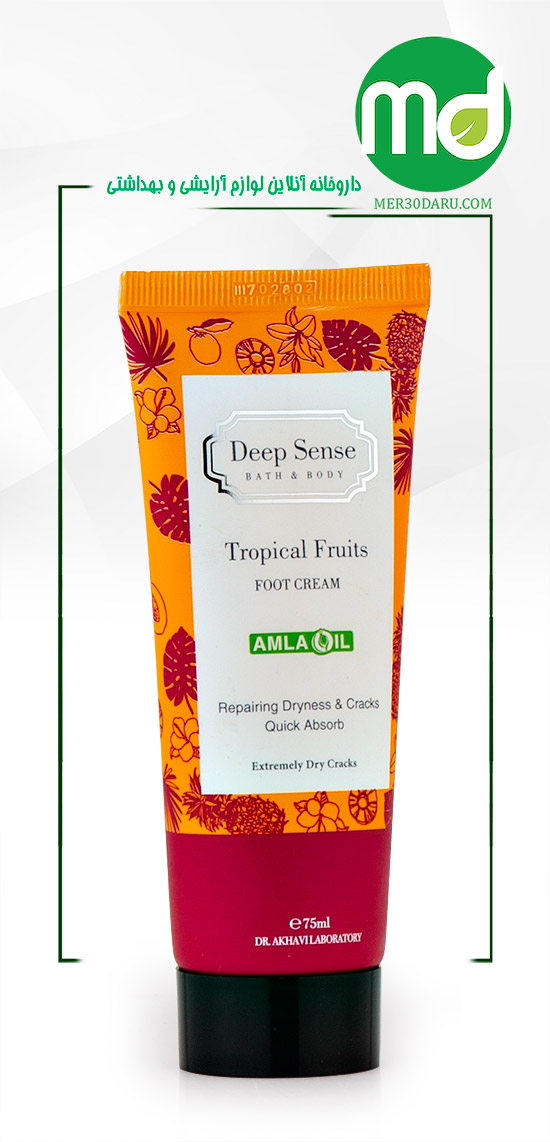 کرم رفع ترک پا دیپ سنس مدل tropical حاوی اوره