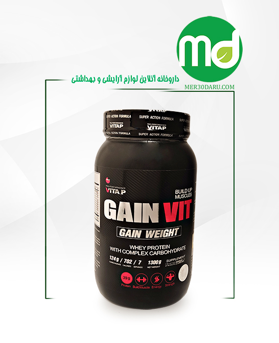 پودر گین ویت ویتاپی 1300 گرم برای افزایش وزن و حجم عضلات