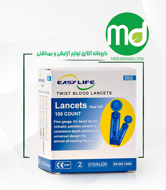سوزن قند خون ایزی مدیک 30G کمک به خونگیری سریع و آسان 100 عدد