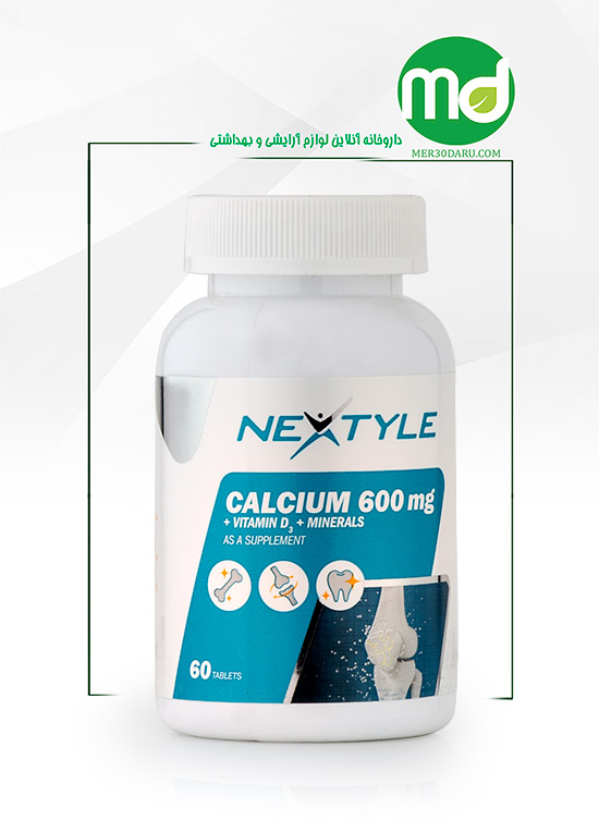  قرص کلسیم 600 میلی گرم نکستایل 60 عدد
