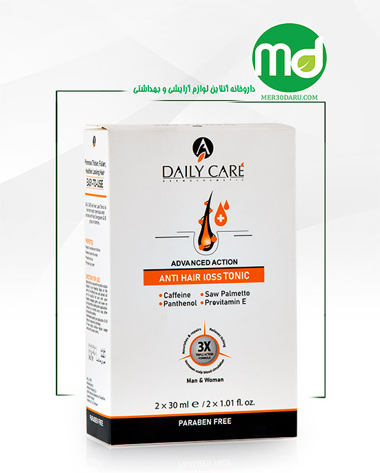 تونیک تقویت کننده مو دیلی کر مناسب انواع مو فاقد پارابن 60ml