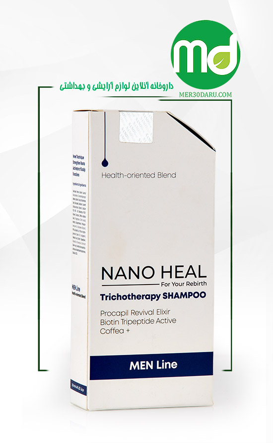 شامپو تقویت کننده مو سر آقایان نانو هیل حاوی کافئین 250ml
