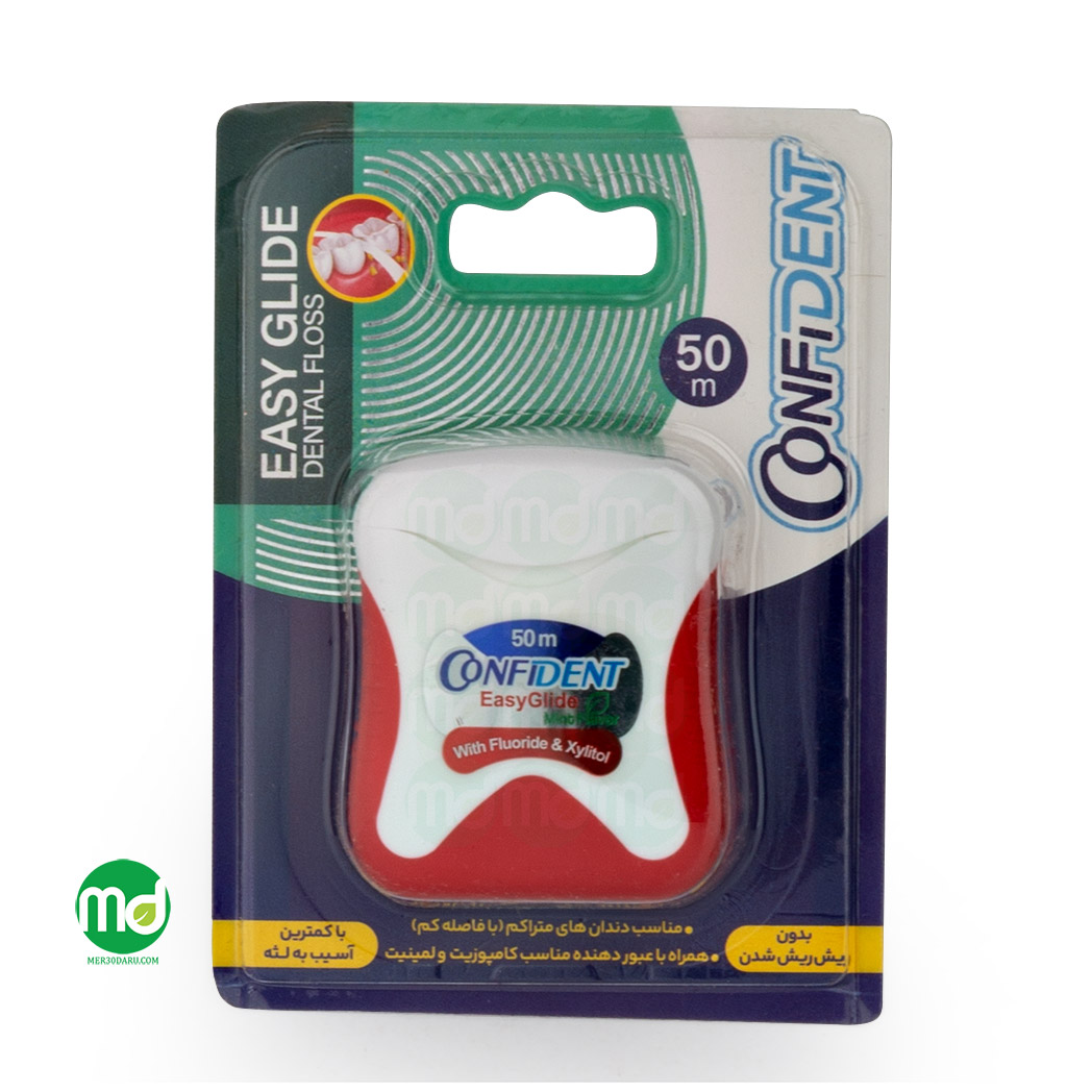 نخ دندان 50 متری کانفیدنت مدل EasyGlide