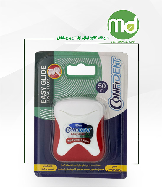 نخ دندان 50 متری کانفیدنت مدل EasyGlide