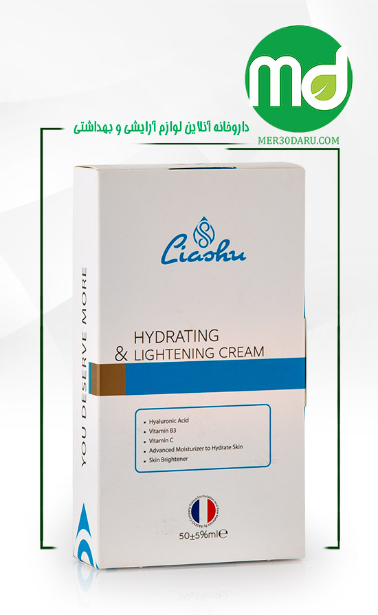 کرم آبرسان و روشن کننده لیاشو حاوی هیالورونیک اسید 50ml