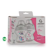 بطری شیر خوری صورتی پلی پروپیلن