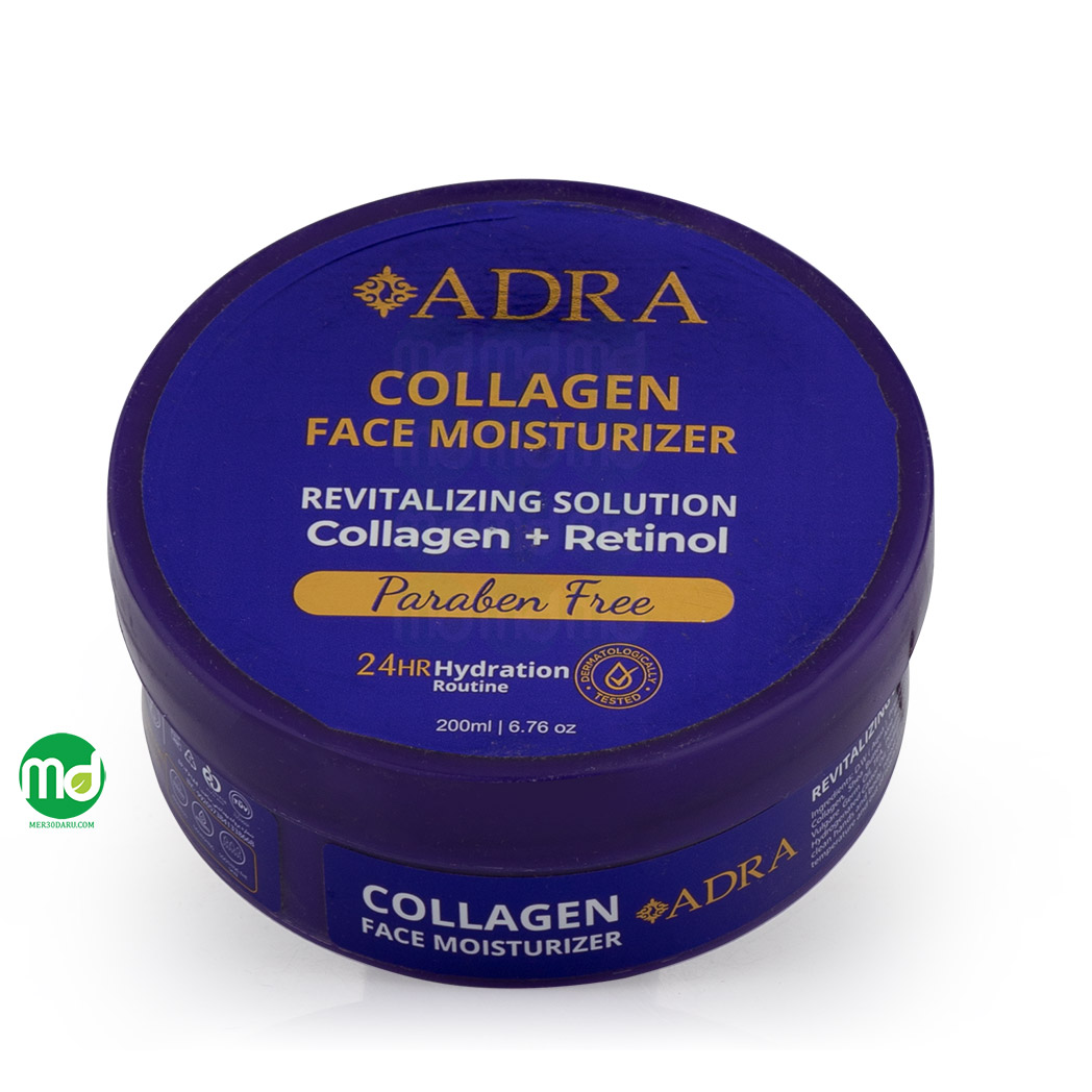 کرم رطوبت رسان و احیاء کننده حاوی کلاژن و رتینول آدرا 200ml
