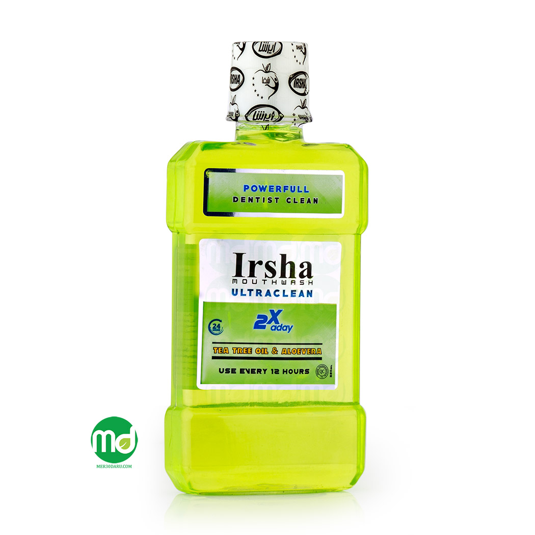 دهانشویه ایرشا حاوی روغن درخت چای و آلوئه ورا