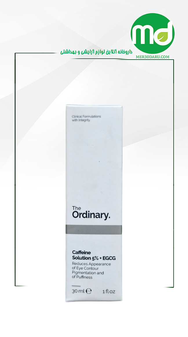 سرم دور چشم کافئین 5% و کاتچین چای سبز اوردینری 30ml