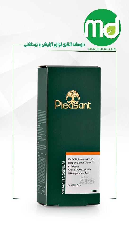 سرم روشن کننده ویتامین C پلزنت مناسب برای انواع پوست 30ml