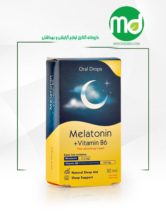 قطره ملاتونین و ویتامین B6 خوارزمی با طعم چند میوه 30ml