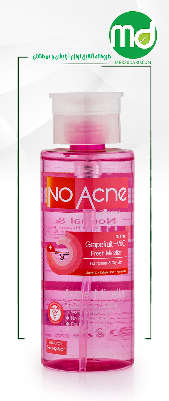 محلول پاک کننده آرایش صورت نو آکنه پوست نرمال تا چرب 270ml