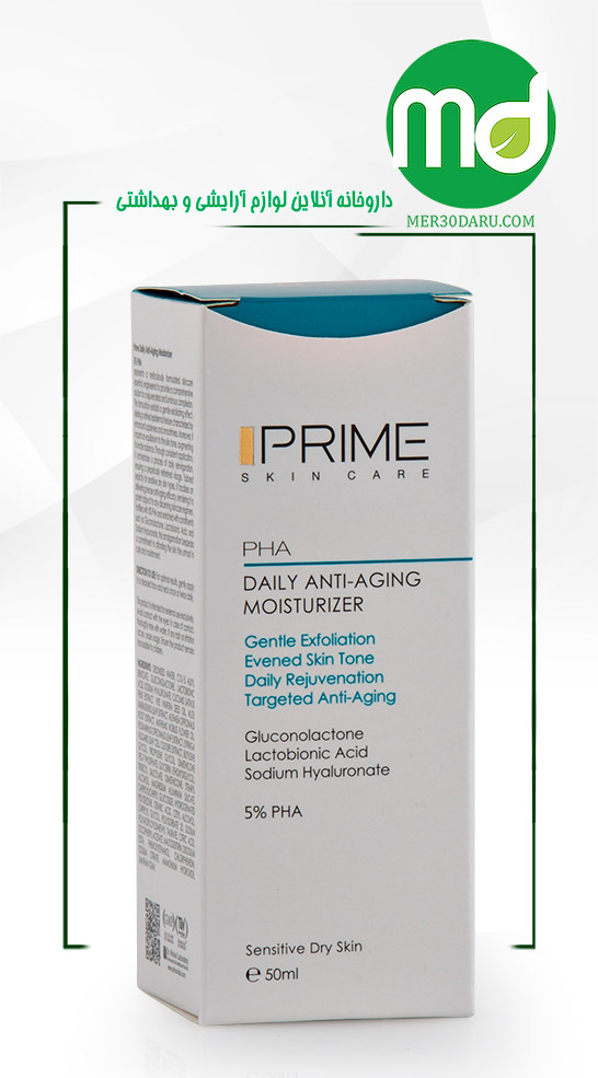 کرم بازسازی کننده و آبرسان صورت پرایم دارای PHA 5%