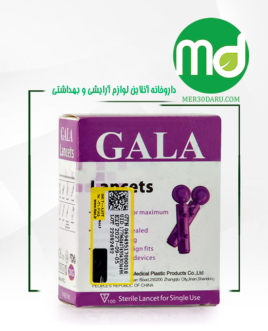 سوزن تست قند خون گالا مدل 30G تعداد 100 عددی