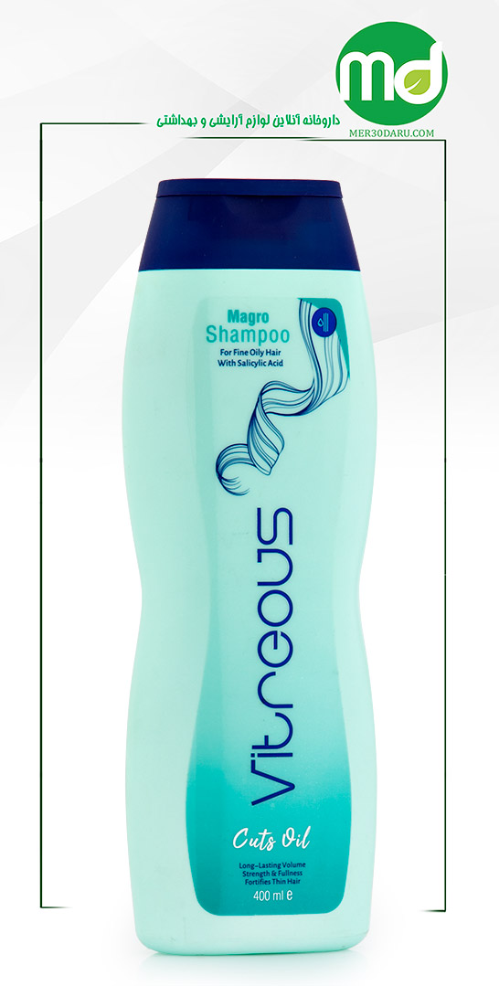 شامپو موهای چرب و نازک ویتروس مدل ماگرو 400ml