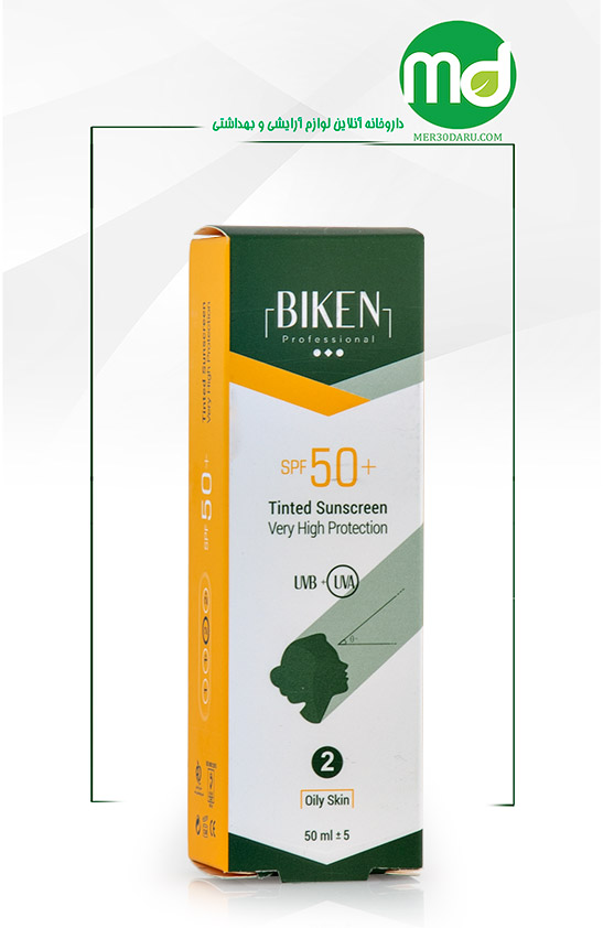 کرم ضد آفتاب رنگی پوست چرب بیکن SPF 50 حجم 50ml