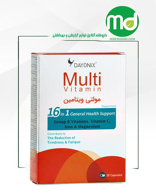 کپسول مولتی ویتامین دایونیکس کمک به حفظ سلامت عمومی 30 عدد
