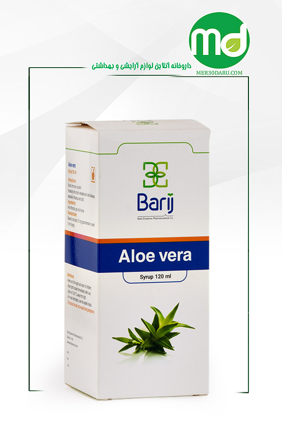 شربت آلوئه ورا باریج اسانس تقویت سیستم ایمنی بدن 120ml
