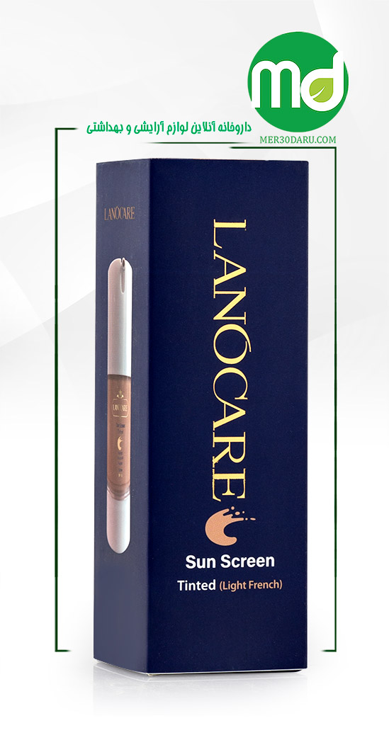 کرم ضد آفتاب رنگی لایت فرنچ لانوکر SPF 50 انواع پوست 30ml