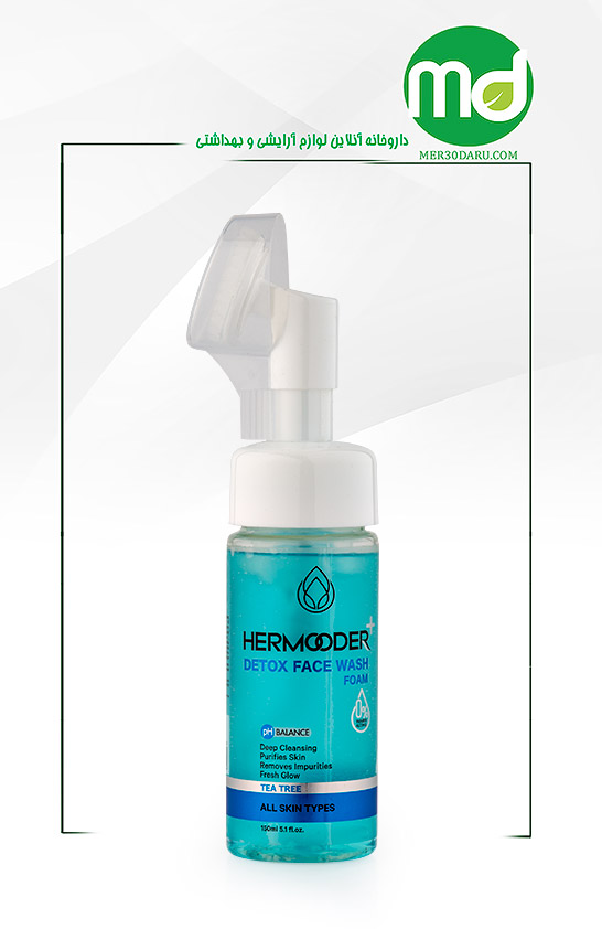 فوم شستشوی انواع پوست هرمودر مدل Tea Tree حجم 150ml