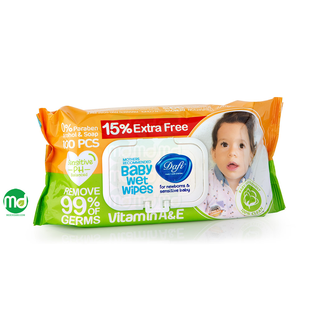 Mer30daru dafi extra baby wet wipes دستمال مرطوب پاک کننده