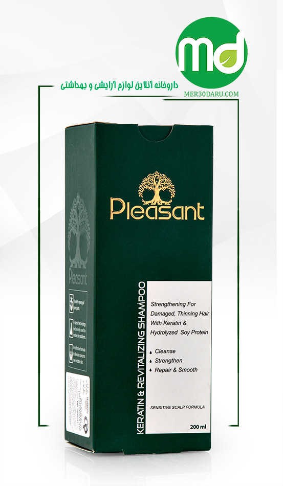 شامپو تقویت کننده مو پلزنت حاوی کراتین 200ml