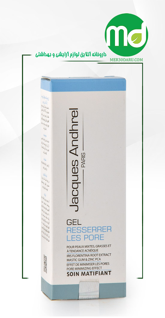 ژل جمع کننده منافذ باز پوست ژاک آندرل پوست چرب 30ml