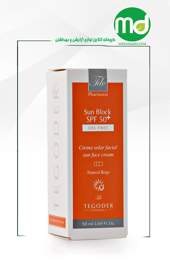کرم ضد آفتاب رنگی پوست چرب تگودر SPF 50 حجم 50ml