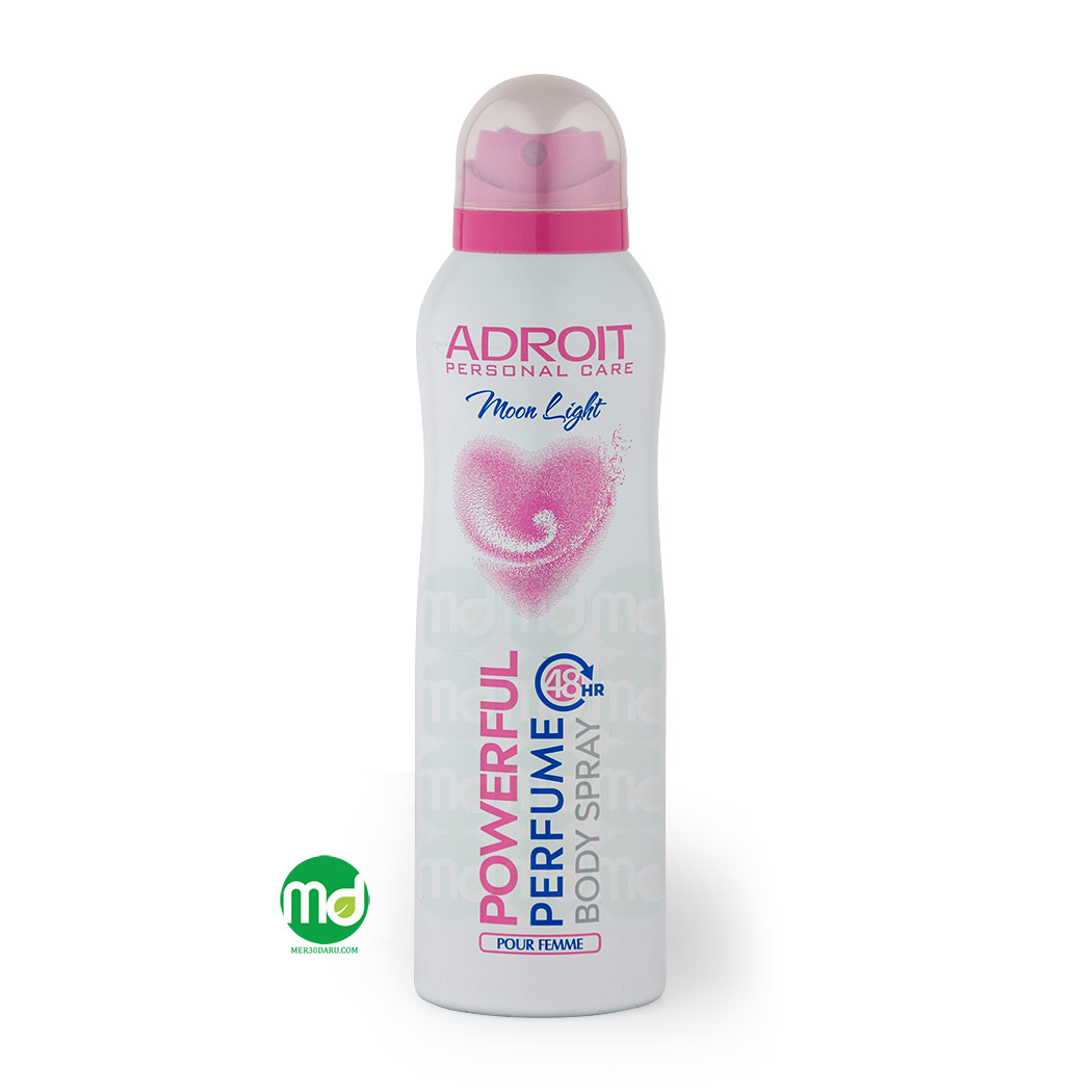 اسپری بدن زنانه مون لایت ادرویت با رایحه خنک و تازه 200ml