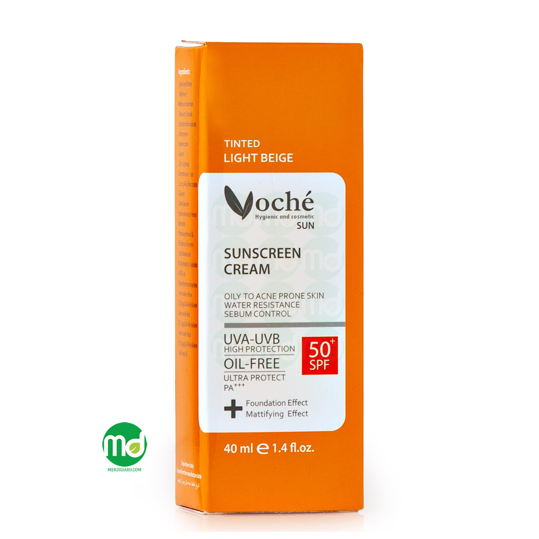 کرم ضد آفتاب پوست چرب و مستعد آکنه وچه بژ روشن