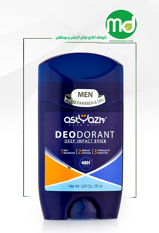استیک دئودورانت بدن مردانه آستیاژا مدل Deep Impact