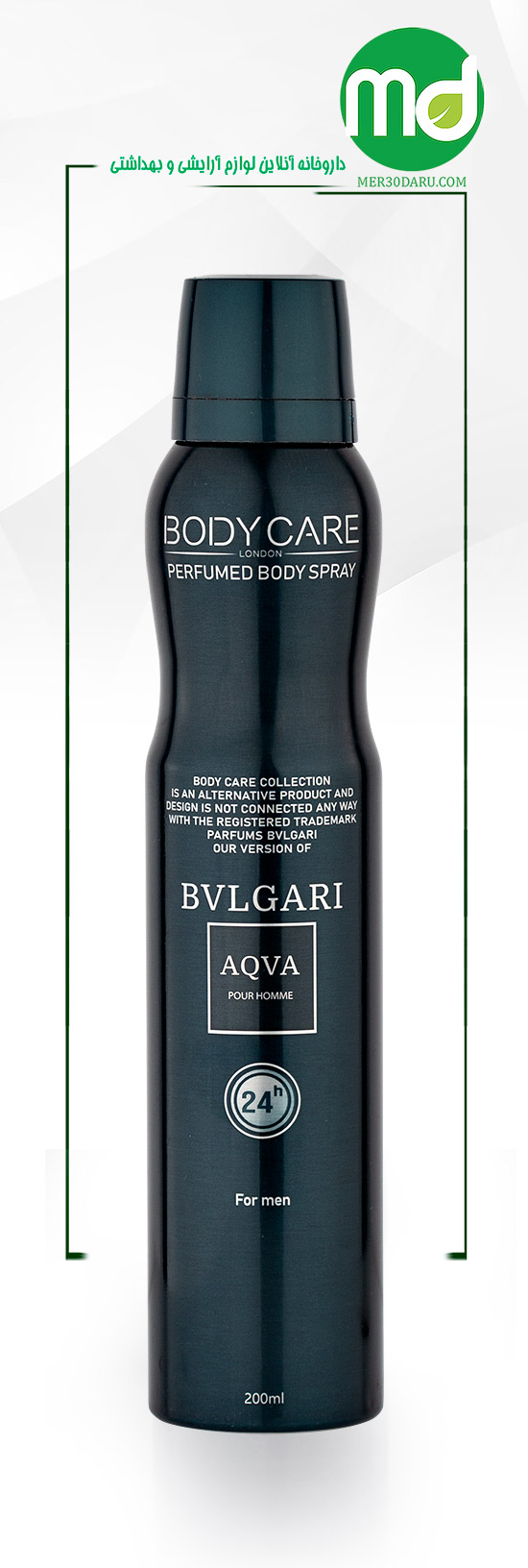 اسپری خوشبو کننده بدن مردانه بادی کر مدل آکوا بولگاری