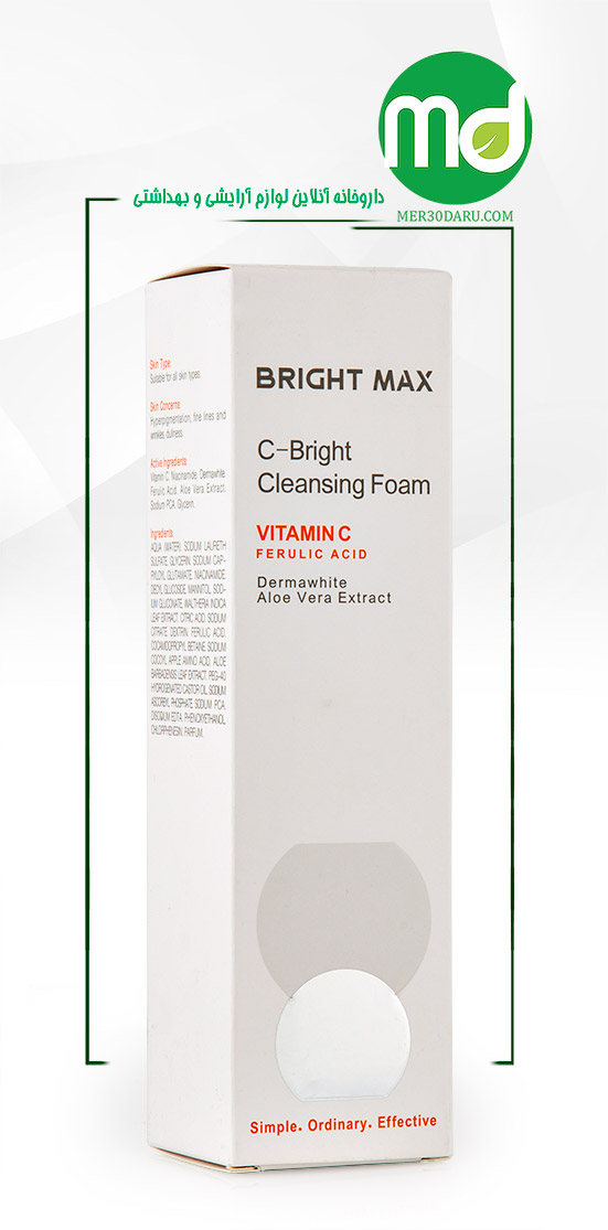 فوم پاک کننده صورت سی برایت مکس با عصاره آلوئه ورا 150ml