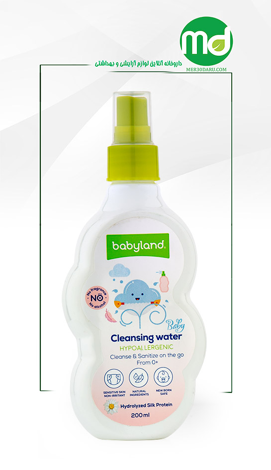 محلول پاک کننده پوست کودک بی بی لند بدون نیاز به شستشو 200ml 