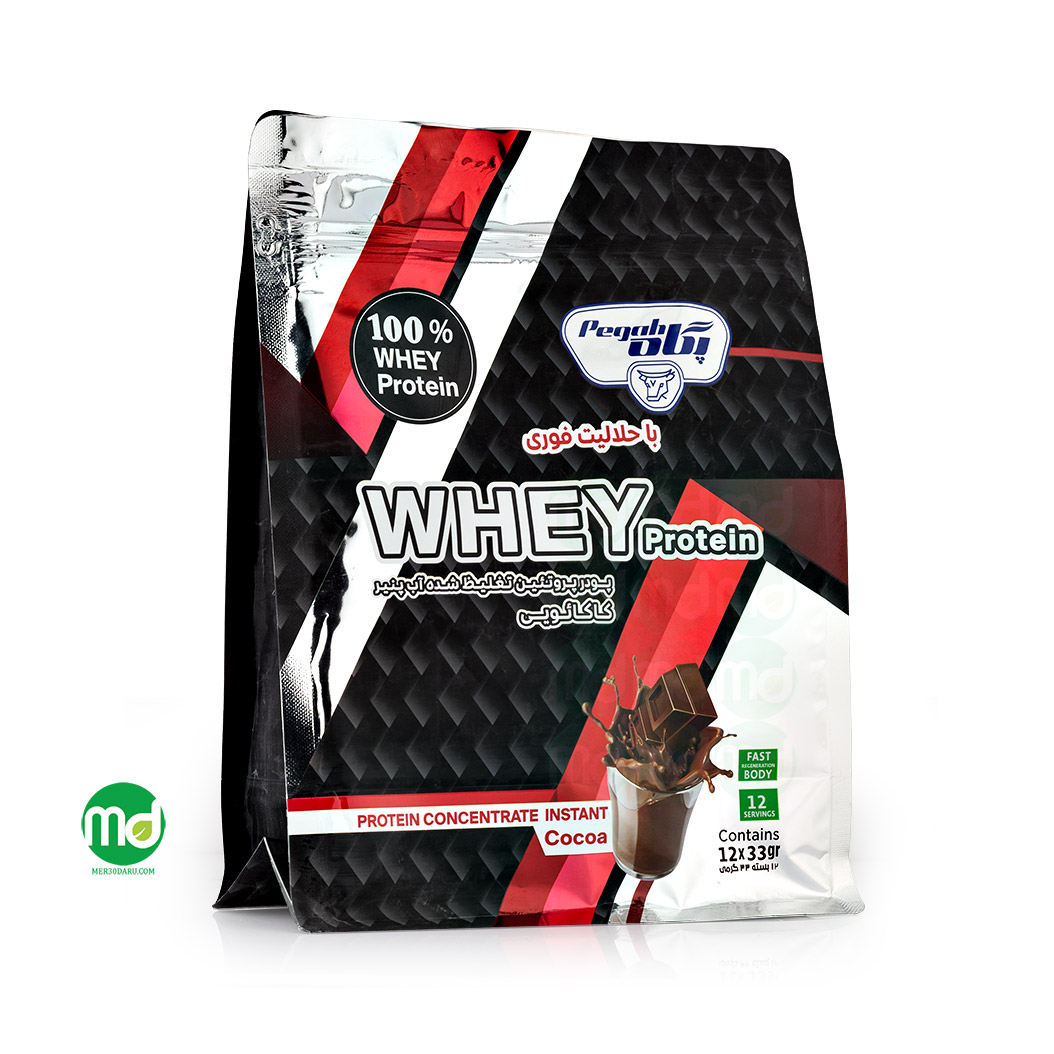 mer30daru pegah whey protein sachet co ساشه پروتئین وی طعم کاکائو