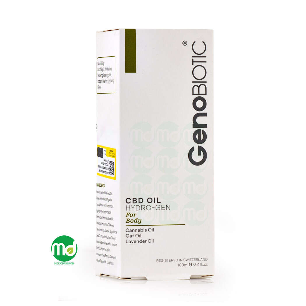 روغن رطوبت رسان بدن ژنوبایوتیک با روغن کانابیس 100ml