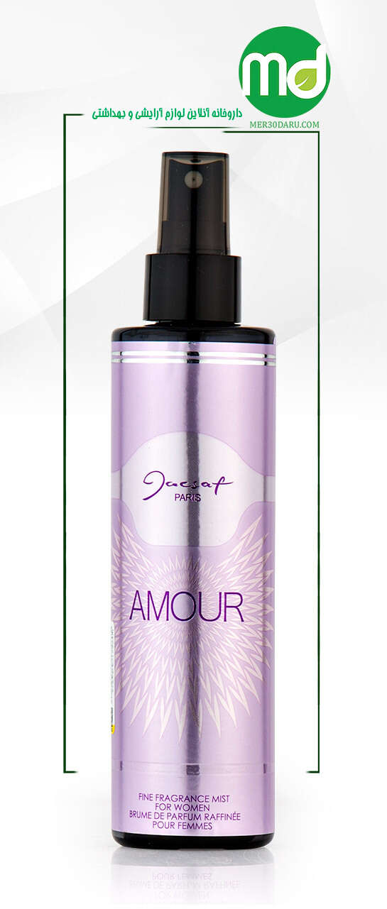 بادی اسپلش زنانه ژک ساف مدل AMOUR فاقد الکل 200ml 
