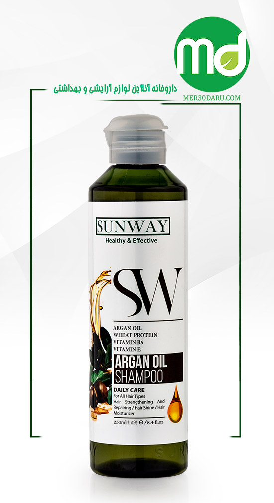 شامپو تقویت کننده مو سان وی حاوی روغن آرگان 250ml