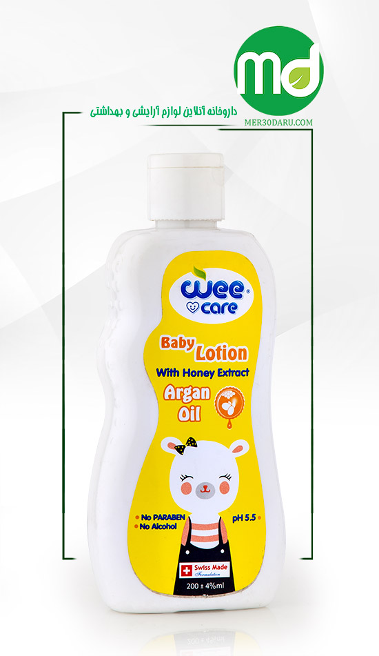 لوسیون بدن کودک وی کر حاوی روغن آرگان و عصاره عسل 200ml