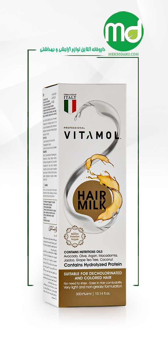 شیر مو فاقد سولفات ویتامول برای موهای دکلره و رنگ شده 300ml