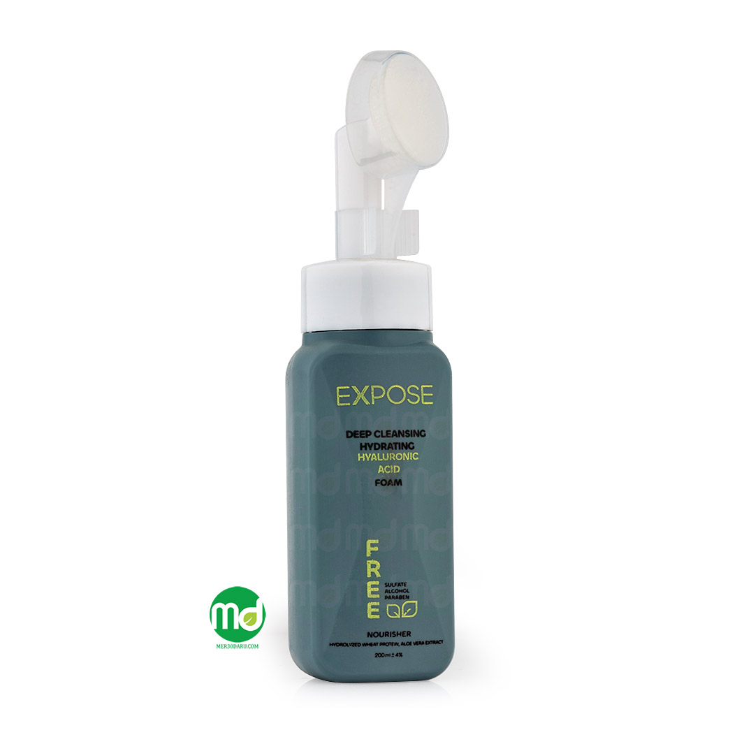 فوم پاک کننده آبرسان پوست خشک اکسپوز 100ml