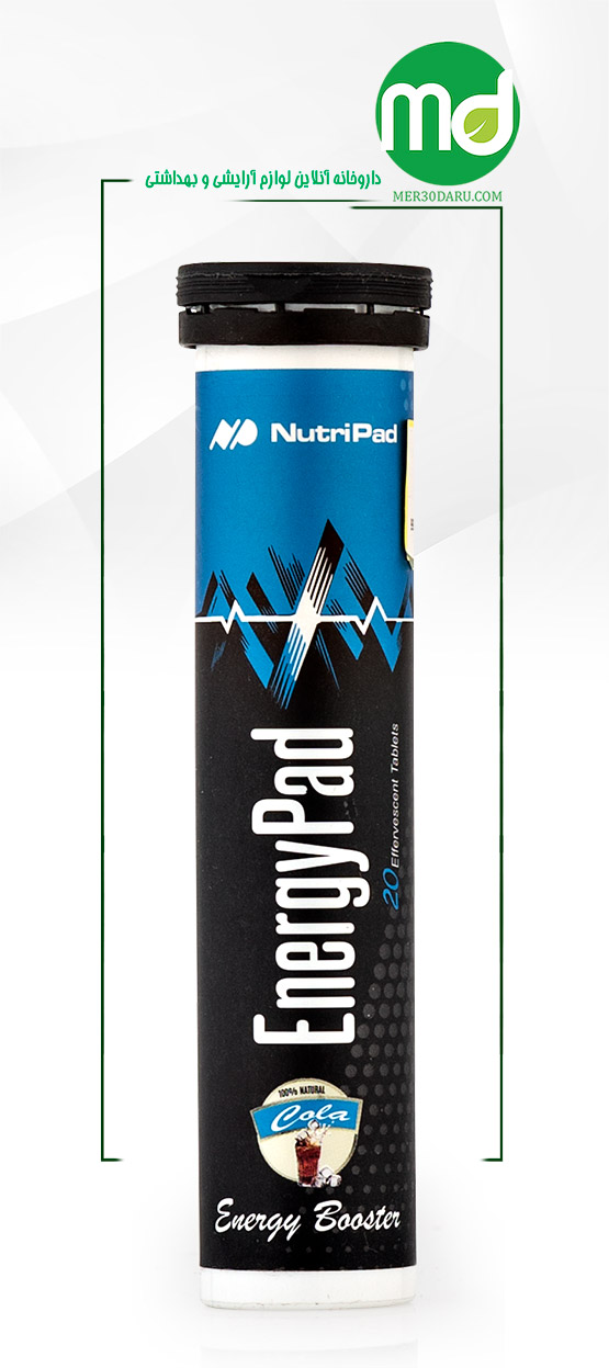 قرص جوشان انرژی پاد نوتری پاد با طعم کولا 20 عددی