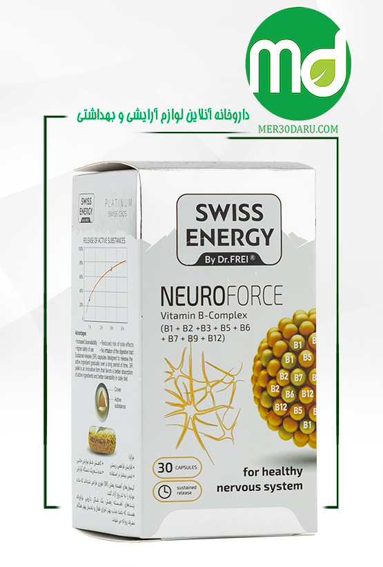 کپسول نوروفورس سوئیس انرژی سلامت سیستم عصبی 30 عدد