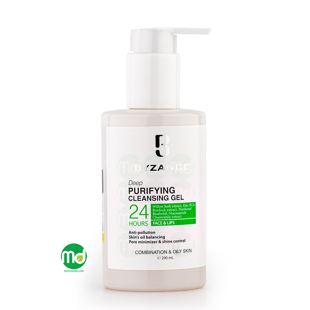 ژل شستشوی صورت پوست چرب بیزانس فاقد الکل و پارابن 200ml