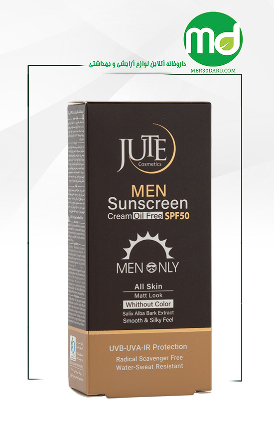 کرم ضد آفتاب بی رنگ آقایان ژوت SPF 50