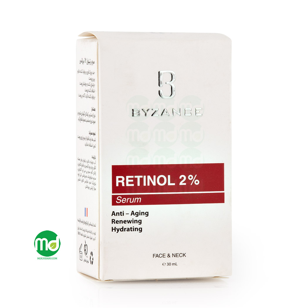 سرم رتینول 2 درصد بیزانس کاهش دهنده چروک ها 30ml